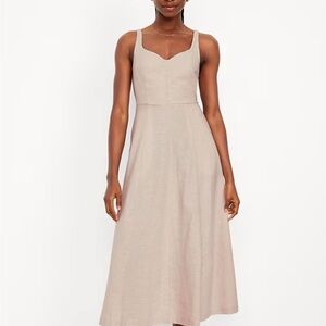Old Navy Linen Midi Dress